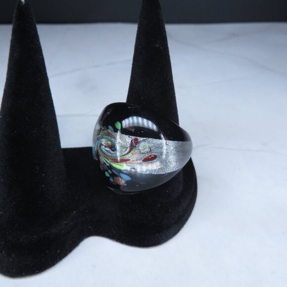 Multicolor Glass Ring - Picture 3 of 7